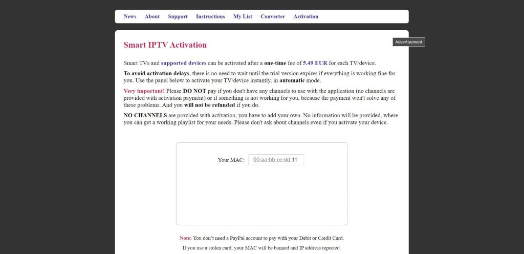 Visit the Smart IPTV website to stream Necro IPTV