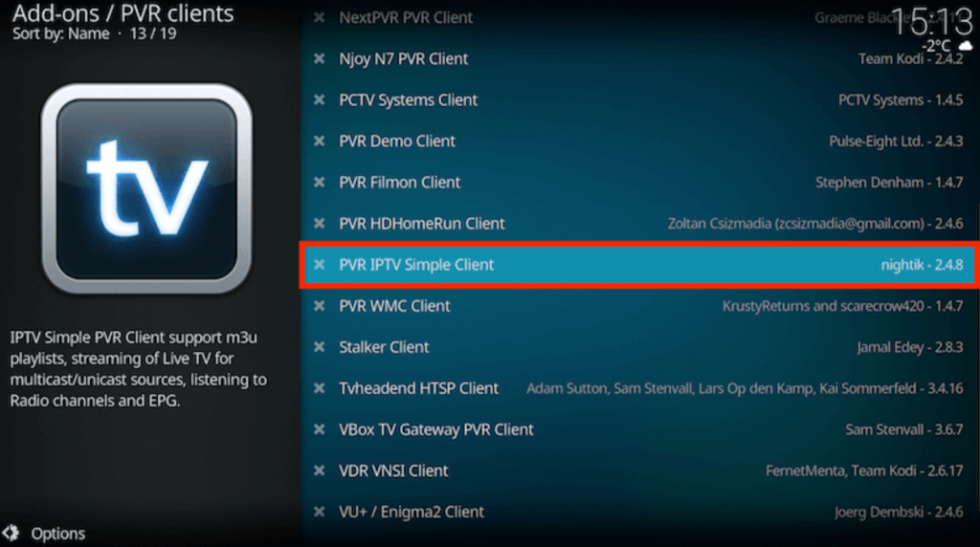 Pvr iptv simple. Kodi IPTV.