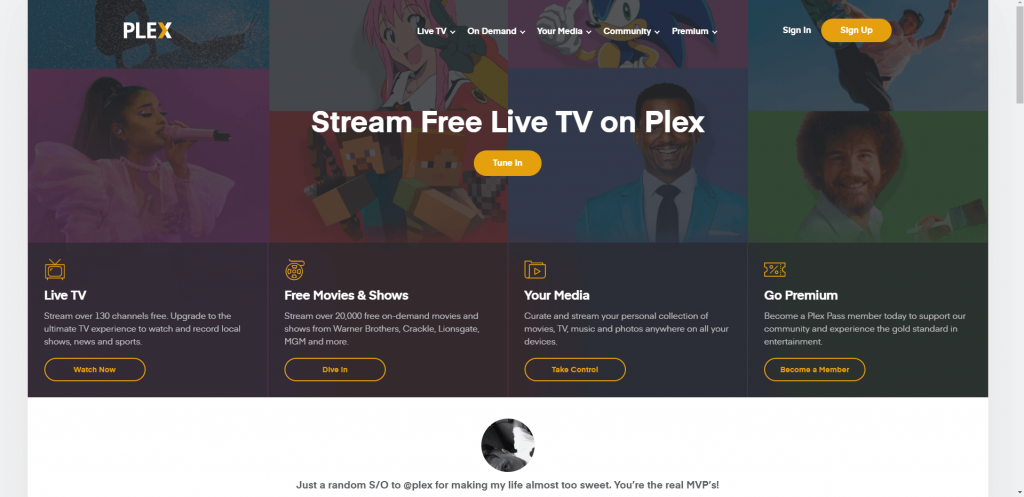 Visit the Plex website