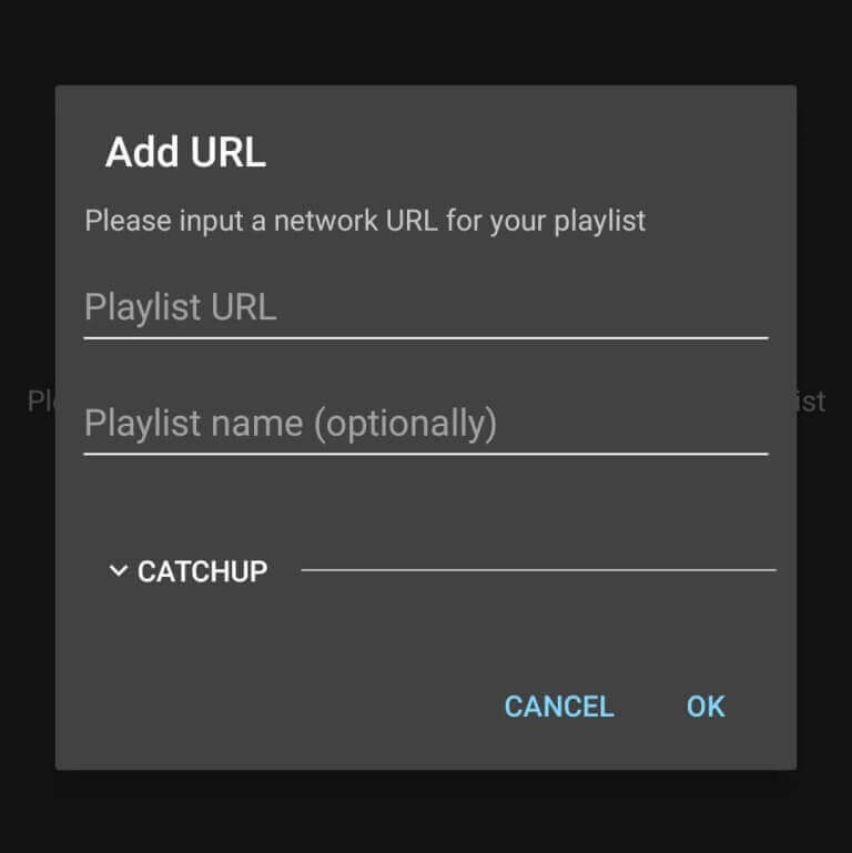 Select OK to stream Lex IPTV