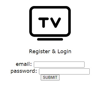 Enter the email address and password on Panda IPTV website
