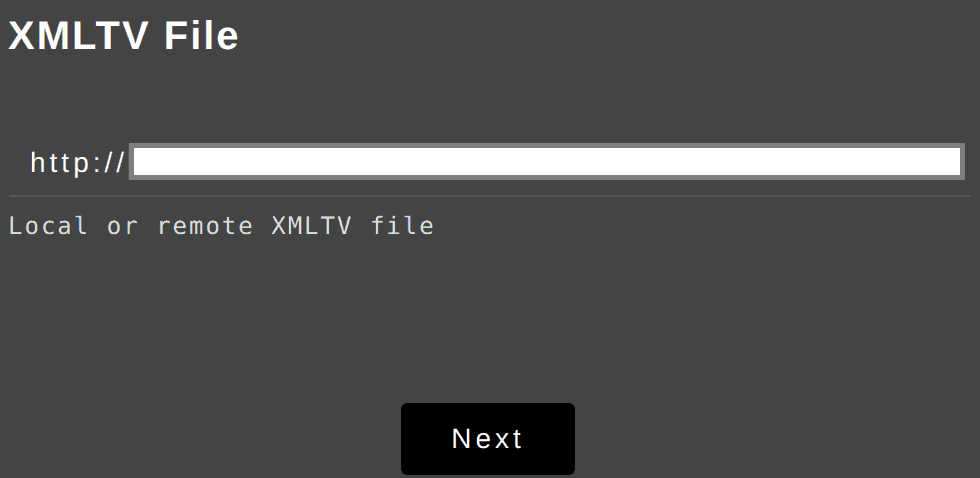 provide XMLTV file