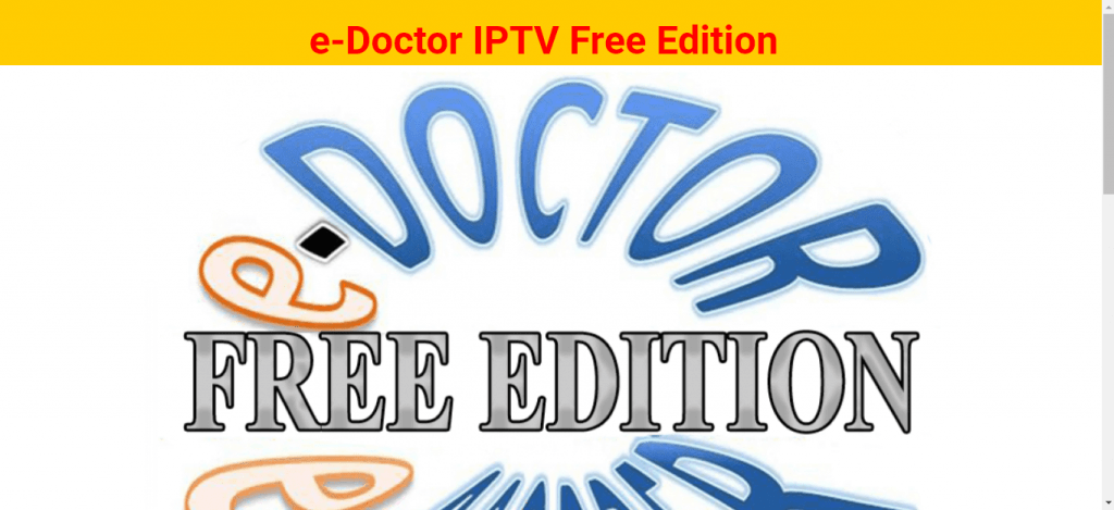 Visit the eDoctor IPTV website