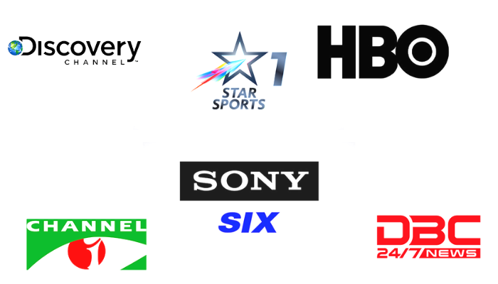 discovery ,HBO, star sports, Sony six, dbs. news, 