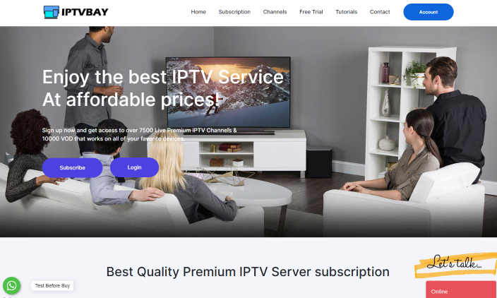 Visit the Bay IPTV website