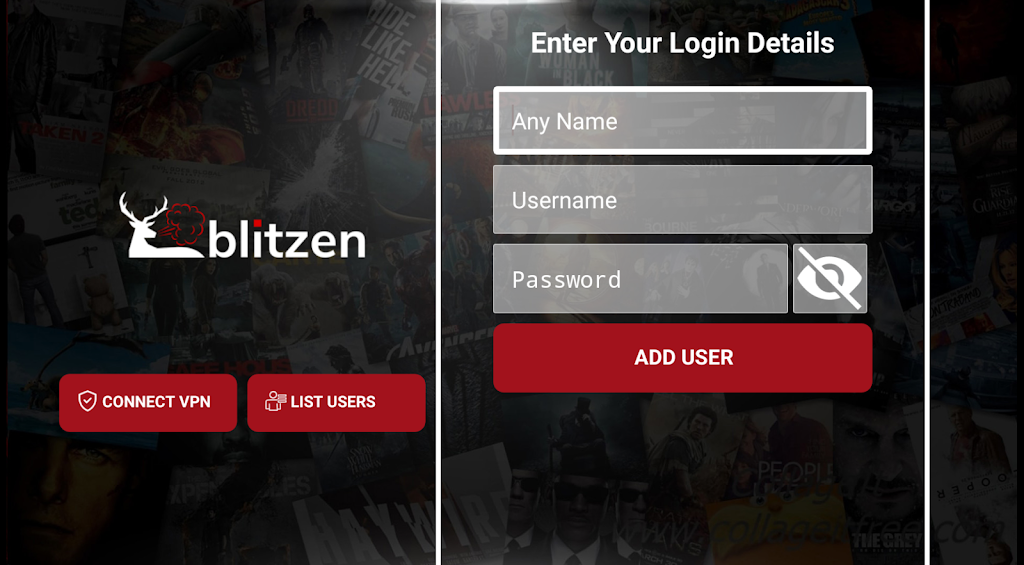 Sign in to Blitzen IPTV account