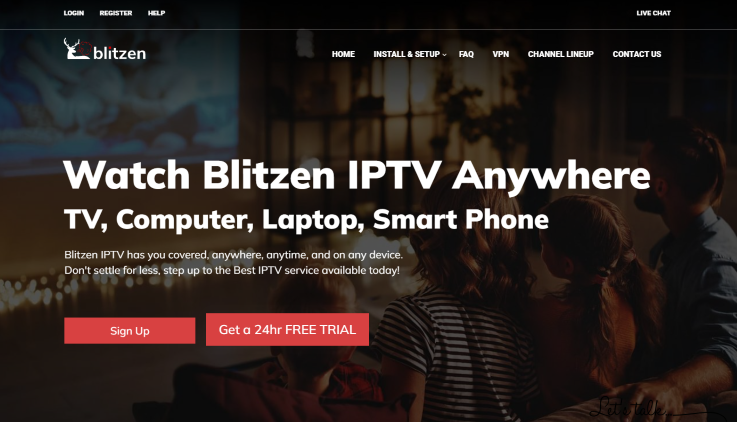 Visit the Blitzen IPTV website