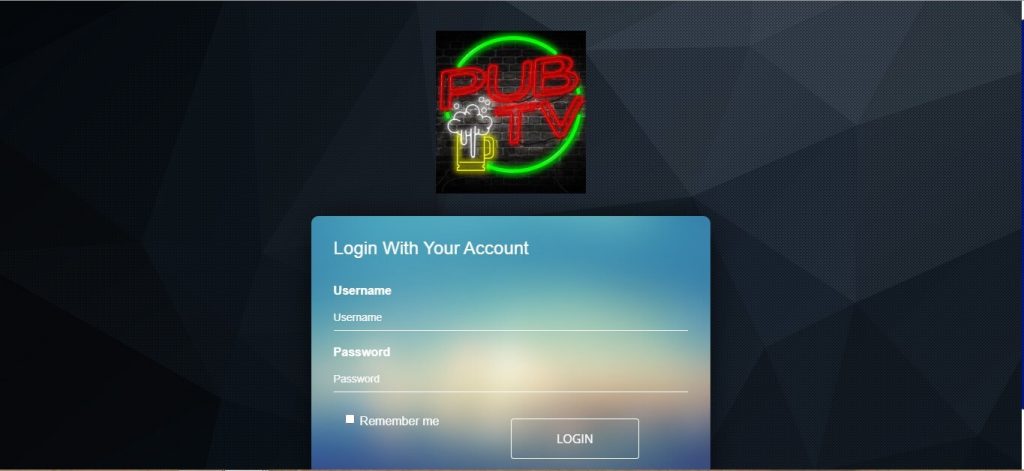 Provide Pub IPTV username and password