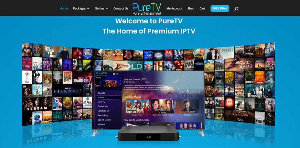 Select the Pure IPTV website