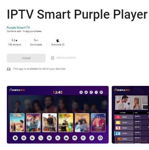Purple IPTV player