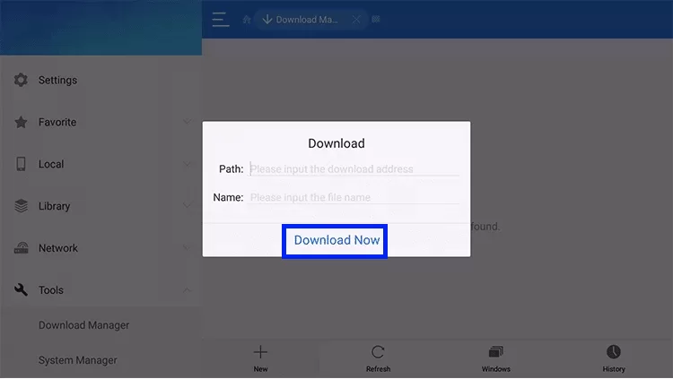 download now option