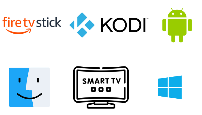 Firestick, Kodi, Android, MAC, Smart TV, Windows PC