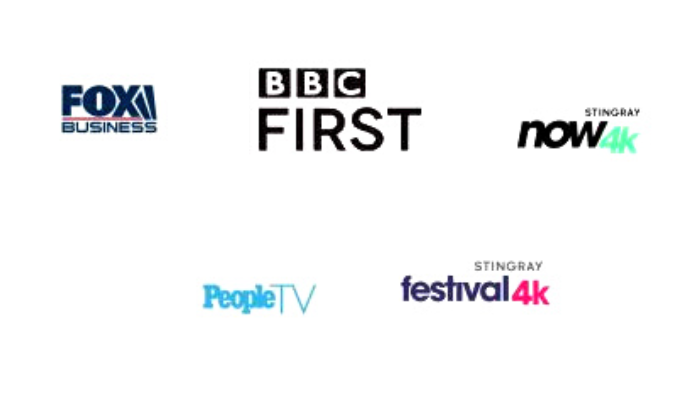 Fox Business, BBC first, Now 4K, People TV, Festival 4K