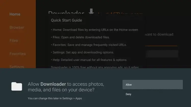 Allow Downloader permissions