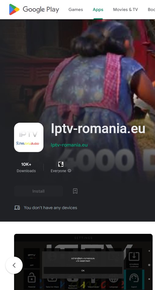 IPTV Romania app on play store.