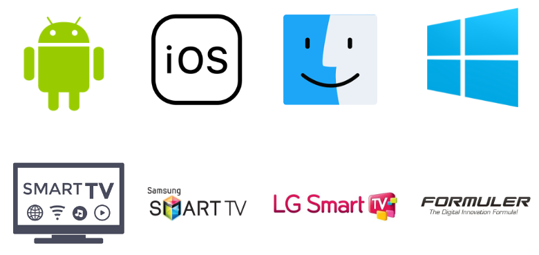 Compatible Streaming Devices to Access Nordic IPTV: Android, iOS, Mac, Windows, Smart TV, Samsung Smart TV, LG Smart TV and Formuler
