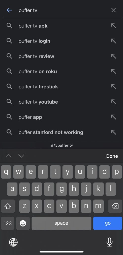 Search Puffer TV