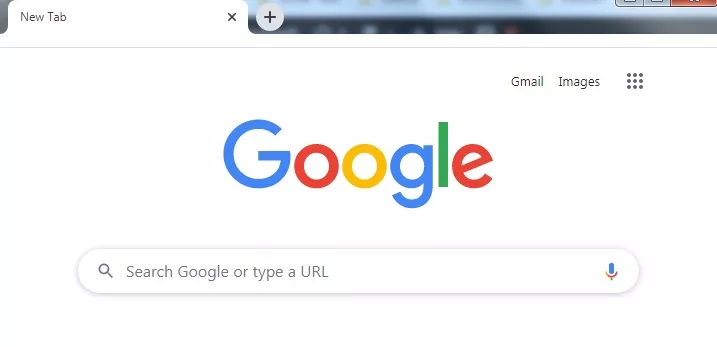 Search bar in Google Chrome