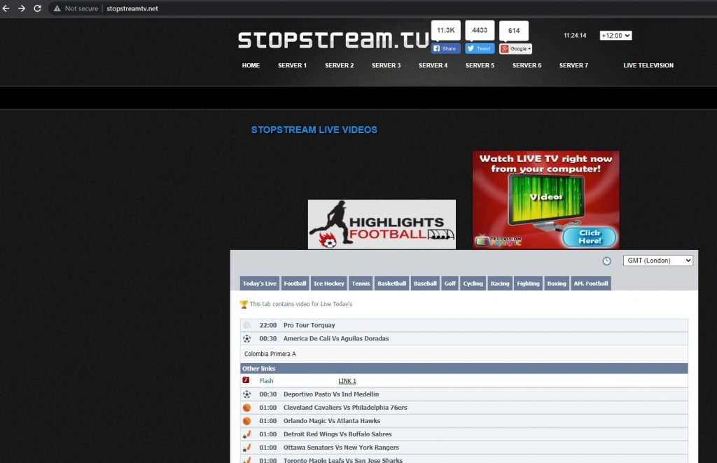 Stopstream IPTV website