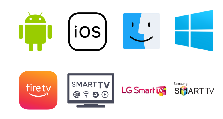 Stopstream IPTV- Accessible Devices: Android, iOS, Mac, Windows, Firestick, Smart TV, LG Smart TV and Samsung Smart TV