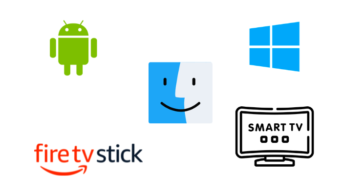 Android, MAC, PC, firestick, smart tv