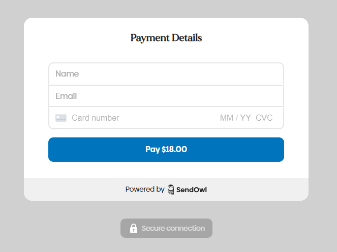 Provide your Payment details 