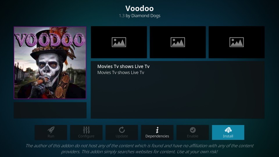 Install Voodoo Streams IPTV