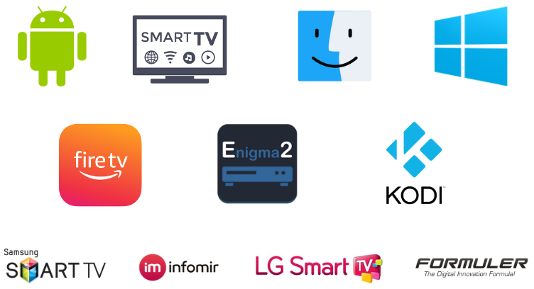 Compatible Devices of Cyprus IPTV: Android, Smart TV, Mac, Windows, Firestick, Enigma2, Kodi, Samsung Smart TV, MAG, LG Smart TV, Formuler