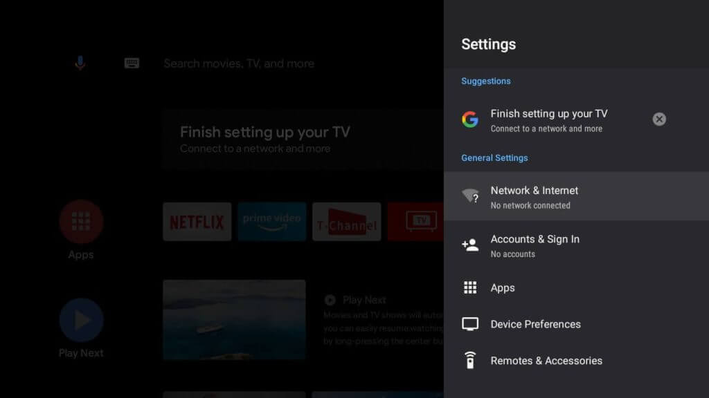 click on the Settings icon > Device Preferences