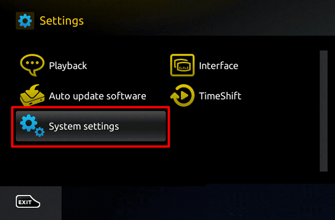 System settings on MAG to use BestBuyIPTV
