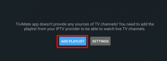 Add Playlist on TiviMate IPTV Player