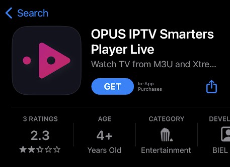 Download Opus IPTV app