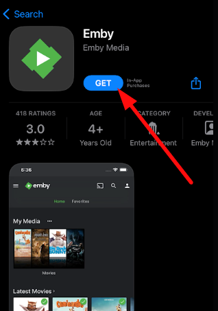 Install Emby on iOS