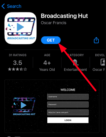 Watch Jetstream IPTV channels on Broadcasting Hut app on iOS devices