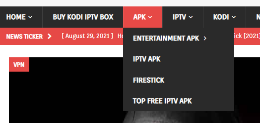 Select any option to install IPTV APK files on Husham