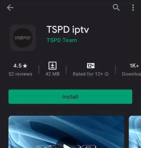 Install TSPD IPTV app