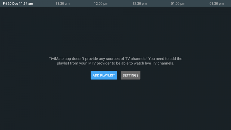 Tap the Add Playlist button to stream Sltv IPTV