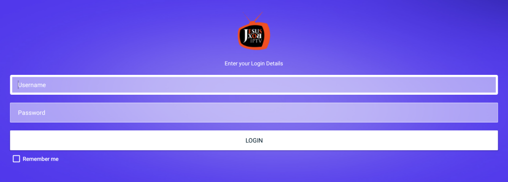 Enter Username & Password