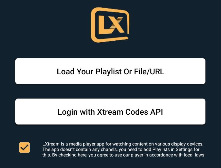 Choose the Load Your Playlist or File/URL