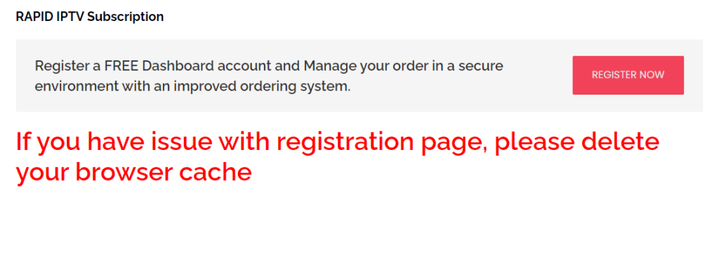 select the Register Now button