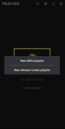 select New M3U Playlist