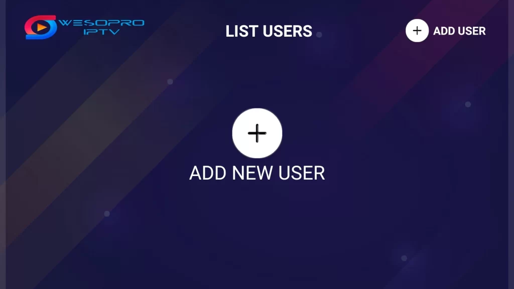 Click the + Add New User icon 
