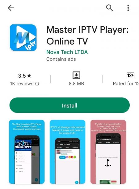 Download Master IPTV to watch Bay IPTV