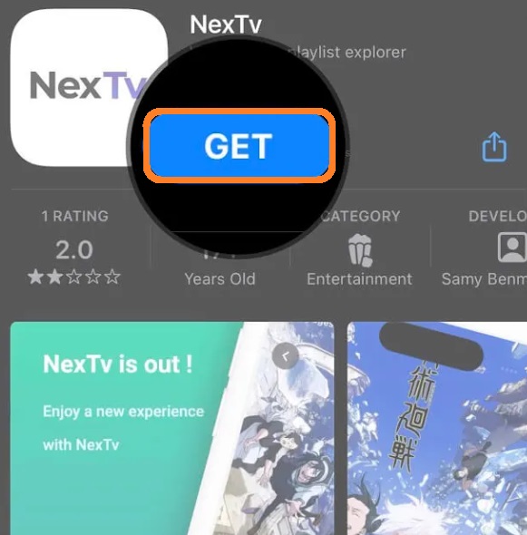  install the NexTv IPTV player