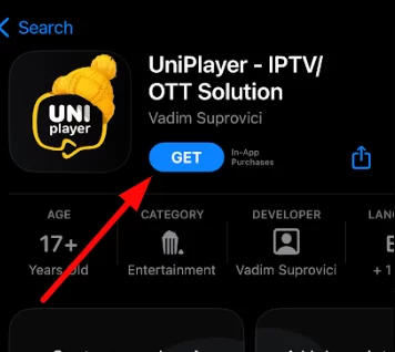 Stream iMax IPTV via UniPlayer app